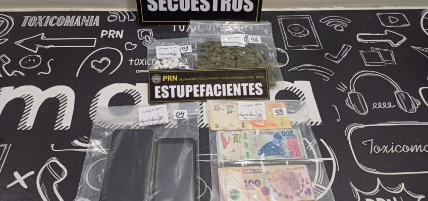 Desbaratan un punto de venta de drogas en la localidad de Mainqué El