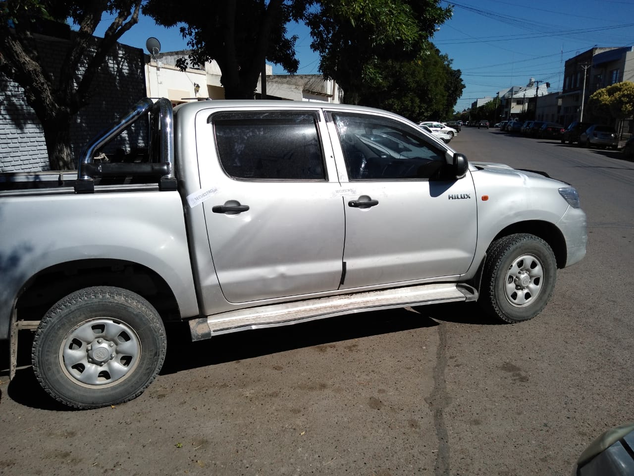 Toyota Hilux robada y recuperada 
